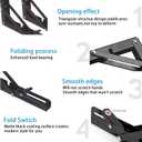 Folding Shelf Bracket 18 inch 2PC Wall Mounted Collapsible Shelves Brackets Heavy Duty Foldable Workbench Bracket DIY Wall Table Hinges for RV Countertop Extension Gargage Workstation Table Supports