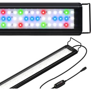 Tatub 19W LED Aquarium Light for 30"-36" Fish Tank, Full Spectrum Fish Tank Light with White Blue Red Green LEDs, 10 Levels of BrightnessTimer Auto On/Off