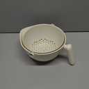 2-1 Colander for Kitchen-washing bowl for food-fruit -fruit and vegetable washing bowl(Cream White)