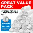 24 Gauze Rolls - 4" x 4.1yd - Soft and Breathable Rolled Gauze - Latex-Free Premium Individually Wrapped Bandages with Bonus Tape - First Aid Conforming Stretch Wrap for Wound Care - Vet Wrap