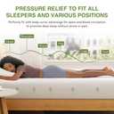 EGOHOME Twin Size Memory Foam Mattress, 14 Inch Bed Mattress in a Box with Cooling Green Tea Gel, Relieve Pressure with Medium Firm Support, CertiPUR-US Certified, 75''L x 38''W, White