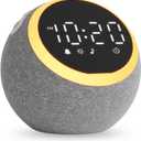 JALL White Noise Sound Machine Alarm Clock for Bedroom with Night Light, 25 Soothing Sounds, 5W Stereo Speaker, 1 Alarm, SleepTimer, Dimmable Clock for Sleep, Ideal Gift for Baby, Kids, Adults, Senior