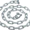 Extreme Max 3006.6572 BoatTector Galvanized Steel Anchor Lead Chain - 5/16" x 5' with 3/8" Shackles
