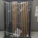 40.5" Extra Tall Baby Gate for Doorways, 32.6"-40.5" Extra Wide Pet Gate Pressure Mounted, Puppy Dog Gates Proof Indoor, No Drill Safety Child Gate, 1.37" Narrow Space Metal Black Gate