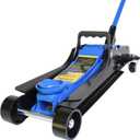 2.5 Ton Car Jack Low Profile Hydraulic Floor Jack, 5500 lbs Capacity, 3.4"-15.2" Lifting Range, Alloy Steel, Black, for Sedans and SUVs (Blue)