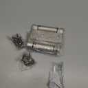 3 Pack Self Closing Door Hinges, 4 Inch Spring Loaded Door Hinges, Adjustable Tension for Garage, Front Door, Back Door, for Left and Right Hand Door, 1/4'' Radius Corners, UL Listed