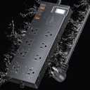 Surge Protector Power Strip Waterproof, Outdoor Extension Cord Multiple Outlets with USB A + C Fast Charging, Waterproof Electrical Box Electrical Outlet Box Extender Power Strip 6ft 10ft 15ft 20ft