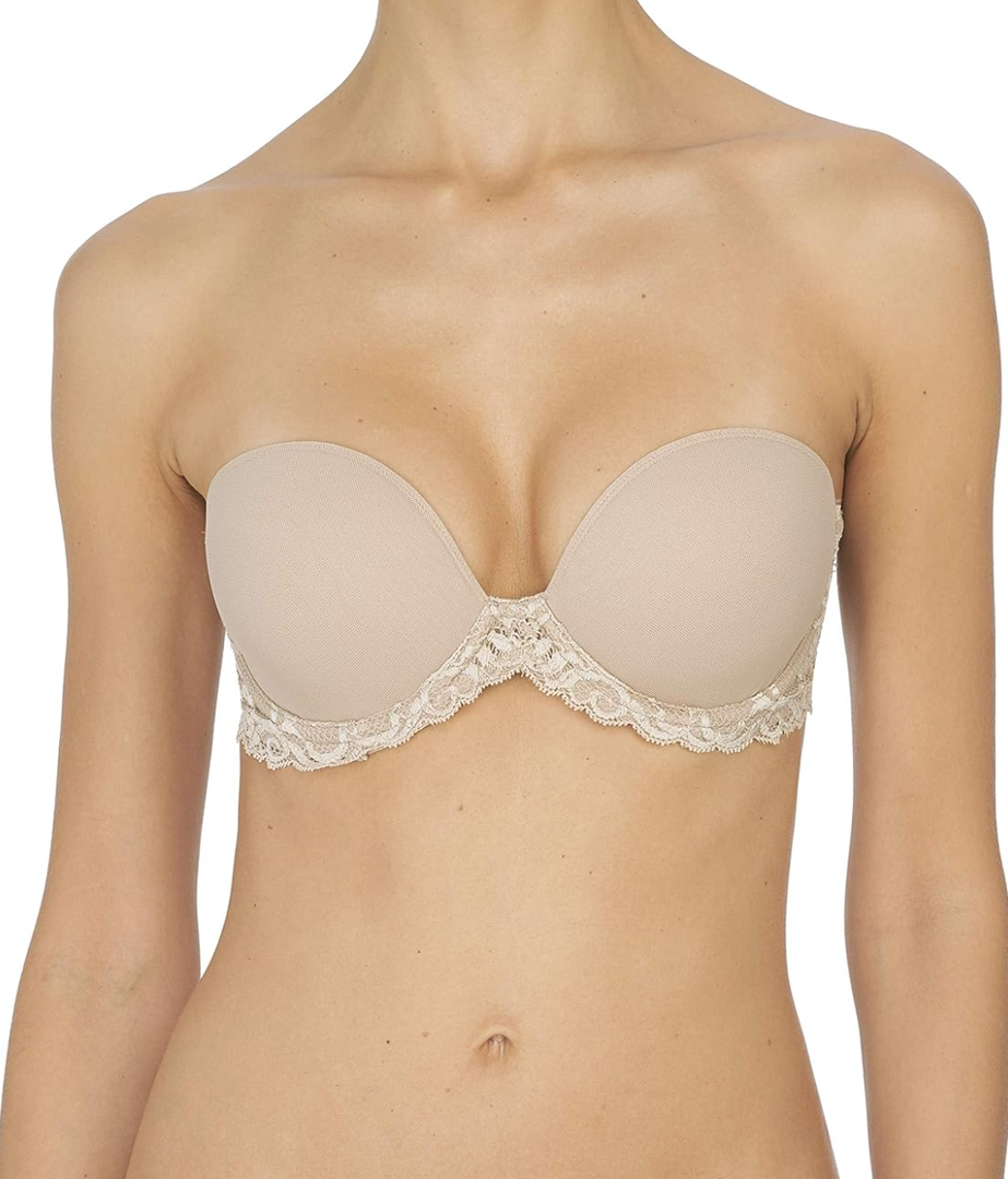 Natori Women's Feathers Strapless Plunge Multiway Bra 32 C