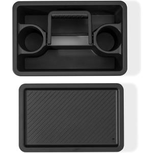 Weber Works Caddy with Tray Lid Portable Grill Prep & Storage Organizer for Sauces, Seasonings & Tools