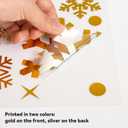 2 x DKTIE Christmas Window Stickers, Navidad Snowflake Window Clings Stickers for Glass, Xmas Decals Decorations Holiday Snowflake Santa Claus Reindeer Decals for Party (Q315, 8 Sheets 20x30CM)