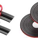 Car Windshield Weather Stripping, 26 Ft Auto Sunroof Sealing Gasket, 14mm+19mm T Shape Adhesive Rubber Seal Strip, Front Rear Windshield Trim Stripping Leak Sound Proofing Weatherstrip