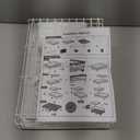 2 Tiers Dish Drying Rack, Space-Saving Dish Racks for Kitchen Counter, Dish Drainer Drying Rack with Drainboard, Utensil Holder Cups Holder and Adjustable Swivel Spout, White