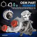 Left & Right Twin Turbocharger for 2010-2019 Ford Explorer Flex Lincoln MKS MKT 3.5L Ecoboost Replace# AA5E9G438GD AA5E9G438G AA5E6K682BF AA5E6K682BI