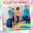 Halloscume 6 Pcs Exercise Hoop Detachable Fitness Rings Adjustable Plastic Toy Fitness Hoop Playground Toys Colored Circles for Teens Games Gymnastics Agility, 28 Inch(Green, Yellow)
