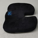 Everlasting Comfort Memory Foam Car Seat Cushion - Tailbone Pain Relief, Driving Seat Cushion for Short People - Office, Wheelchair, Gaming Chair, Travel - Non-Slip, Washable Cover