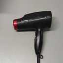 Panasonic nanoe Compact Hair Dryer for Healthy-Looking Hair, 1400W Portable, Folding Handling and QuickDry Nozzle for Fast Drying – EH-NA27-K (Black/Pink)