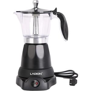 LAOION Cuban Coffee Maker, 6 or 3cup Electric Espresso Coffee Maker, Portable Cafeteras Electricas Modernas, Electric Moka Pot with Detachable Base & Overheat Protection, Coffee Gift for Home Travel
