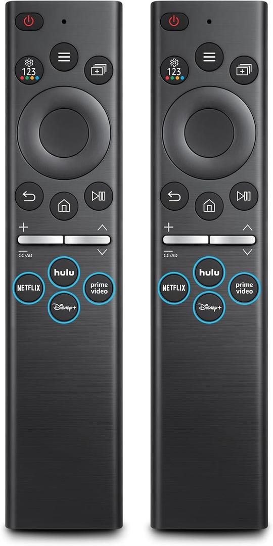 (Pack of 2) Universal Remote for Samsung TV Frame Solar Serif Crystal Curved LED QLED OLED Neo UHD SUHD HDTV 4K 8K 7 8 9 Series Smart TV Remotes Control Replacement 