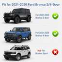 RFA No-Drill Mud Flaps for 2021-2026 Ford Bronco Accessories 2/4-Door