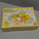 Wooden Tea Party Set for Little Girls, Pretend Play Kids Toys for Toddlers, Wood Play Food Kitchen Accessories (Royal Tea)