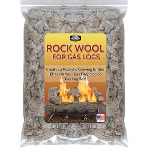 Midwest Hearth Rock Wool for Gas Log - 6 oz. Bag