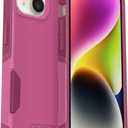 OtterBox iPhone 14 & iPhone 13 Commuter Series Case - INTO THE FUCSHIA (Pink), slim & tough, pocket-friendly, with port protection