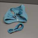 rabbitgoo Dog Harness Small Sized and Leash Set, Step in Soft Light Puppy Vest, Breathable Mesh Pet Harness, Reflective for Safe Easy Walking, Mint Blue Small (Chest: 15.1 - 16.5")