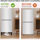 Mini Fridge Stand, Adjustable Refrigerator Stand with 4 Strong Feet, Universal Raised Appliance Stand for Portable Air Conditioner, Washing Machine, Washer Dryer, 15" to 23"