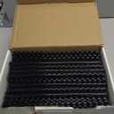 Yunsailing 150 Pack Plastic Binding Combs Plastic Binder Comb Ring 19 Ring Binding Spines Letter Size Spiral coils for Notebook Calendar(1/2 in,Black)