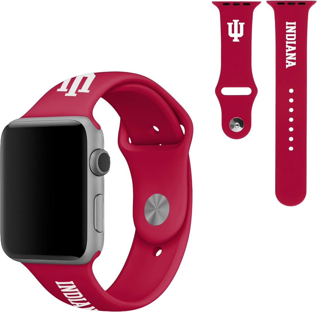 SOAR NCAA Silicone Watch Band 38mm, Indiana Hoosiers