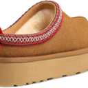 Women's Slippers Platform Mini Boots Short Ankle Boot Fur Fleece Lined House slippers Anti-Slip Boot For Outdoor (8, Brown)