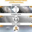 Sigoobal Car Dent Puller Kit, 135pcs Paintless Dent Removal Kit, Car Dent Repair Kit with Golden Lifter, Bridge Puller, Slide Hammer 2 in 1 T-Bar, Dent Puller for Car Refrigerator Door Ding Repair