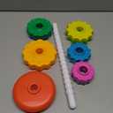 Baby Spinning Stacking Toys for Toddlers 1-3, Rainbow Ring Stacker Montessori Toys for Babies 6-12 Months, 1 2 3 One Year Old Girl Boy Christmas Birthday Gifts, Autism Sensory Learning Toy