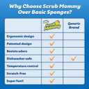 Scrub Daddy Scrub Mommy Sponges - Dish Scrubber + Non-Scratch Cleaning Sponges Kitchen, Bathroom + Multi-Surface Safe - Dual-Sided Dish Sponges for Scrubbing - Online Exclusive (3 Count)
