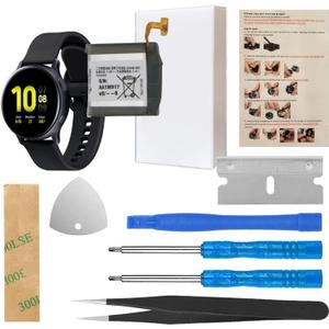 ASDAWN for Samsung Galaxy Watch Active 2 44mm SM-R820 EB-BR820ABY Battery Replacement with Repair Tool Set + Installation Instruction