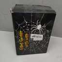 Halloween Decorations Outdoor Spider Web Lights, 23Ft 350 LED Light up Spider Web with 6.6Ft Giant Spider, 8 Modes Waterproof Timer Spiderweb Lights for Garden  Haunted House Decor, Purple