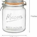 kitchentoolz 64 oz Mason Jars Wide Mouth with Airtight Lids Set of 2 Half Gallon Glass Jar with Lid Large Mason Jars with Lids for Kitchen Pantry, Storage, and Canning, Pack of 2