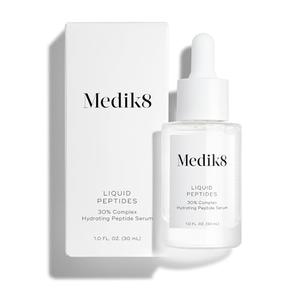 Medik8 Liquid Peptides - Regenerating Multi Peptide Serum - Smooths Wrinkles and Fine Lines - Hydrating, Brightening, Plumping - 1.0 oz