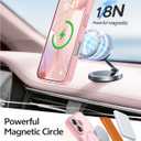 FNTCASE for iPhone 16 Case: [Compatible with Magsafe] Translucent Matte Cases with [Full Camera Protection] [Screen Protector] Military Grade Shockproof Protective Phone Cover - Light Pink