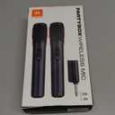 JBL PartyBox Wireless Mic 2X Digital Wireless Microphones, Rechargeable Battery (20hrs 700mAh), Clear Voice, Crisp Sound, Stable 2.4GHz Connection, Compatible with All Party Box Speakers (Black)