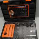 REXBETI 41-Piece Bolt Extractor Screw Extractor Set and Stripped Screw Remover, Case with 16-Piece Bolt Extractor, 10-Piece HSS Drill Bit, 10-Piece Spiral Screw Extractor and 4 Piece Adapter