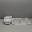 M MCIRCO 4-Piece Glass Casserole Baking Dish, Set of 2 Casseroles With Glass Lids, 1.9 Qt and 3 Qt (1.9 Qt 3 Qt)
