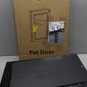 All Aluminum Dog Door for Exterior Door, Large Doggy Door, Heavy Duty Pet Door, Double Magnetic Flaps, Thermal Tnsulation, Energy Efficient, Sliding Lock Panel (Pets Up to 110Lb).