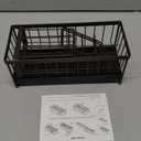 Cisily Brown Sponge Holder for Kitchen Sink, Sink Caddy Organizer with High Brush Holder, Kitchen Countertop Organizers and Storage Essentials, Rustproof 304 Stainless Steel, Soap Dispenser Organize