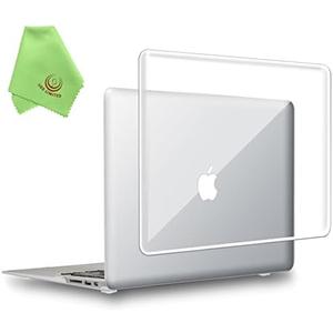 UESWILL Compatible with MacBook Air 11 inch Model A1370 A1465 Glossy Crystal Clear Transparent Hard Shell Case Cover, Clear