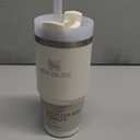 Stanley Quencher H2.0 Tumbler with Straw 14 oz | Flowstate 3-Position Lid | Cup Holder Compatible for Travel | Insulated Stainless Steel Cup | BPA-Free | Cream 2.0