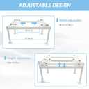 Mini Split Ground Stand for 9000-36000 BTU Ductless Mini Split Air Conditioner Heat PumpHeavy-Duty Condenser Stand for Air Conditioners, White (White, 9000-36000 BTU)