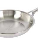 GoodCook Stainless Steel Fry Pan 10-Inch, Oven-Safe to 500F & Induction-Safe Compatible with All Stovetops 3-Layer Construction for Even Heating Non-Toxic PTFE & PFOA Free, Silver