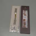 Wearlizer Metal Band Compatible with Samsung Galaxy Watch 7 6 5 4 FE Active 2 40mm 44mm/Watch 6 4 Classic 43mm 47mm 42mm 46mm/Watch 5 Pro 45mm Bands, 20mm Dressy Stainless Steel Chain Strap Women (Starlight/Gold)