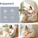 MAXYOYO Giant Bean Bag Chair for Adults, Oversized Shell Shape Bean Bag, Large